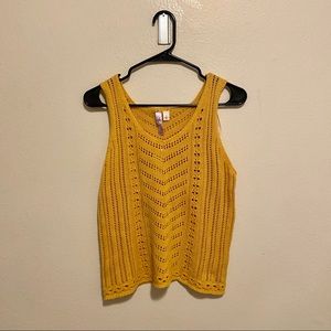 Alya yellow knit tank